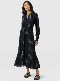 Adaline Zip Up Dress - Blue Lily Gardens