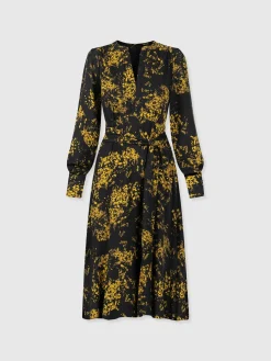 Adaline Zip Up Dress - Yellow Mimosa