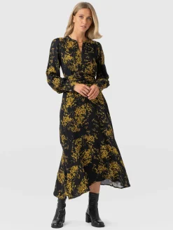 Adaline Zip Up Dress - Yellow Mimosa