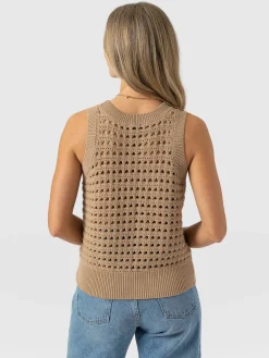 Adler Sleeveless Knit - Camel