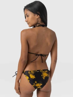Alba Triangle Bikini Top - Yellow Fade Floral
