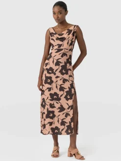 Alexis Dress - Brown Floral