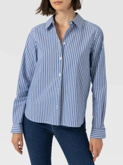 Anneliese Shirt - Blue Stripe