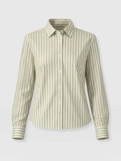 Anneliese Shirt - Green Stripe