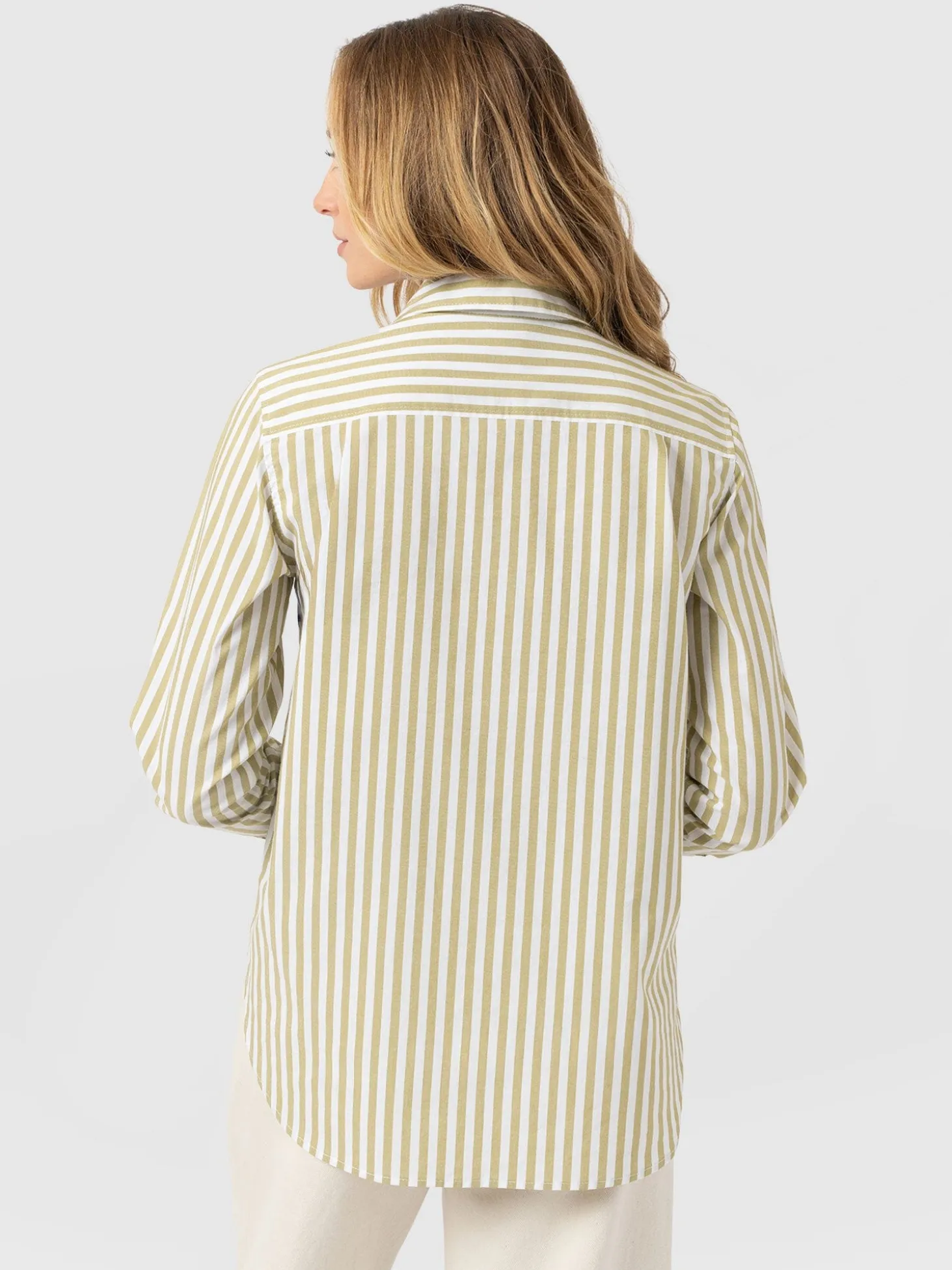 Anneliese Shirt - Green Stripe