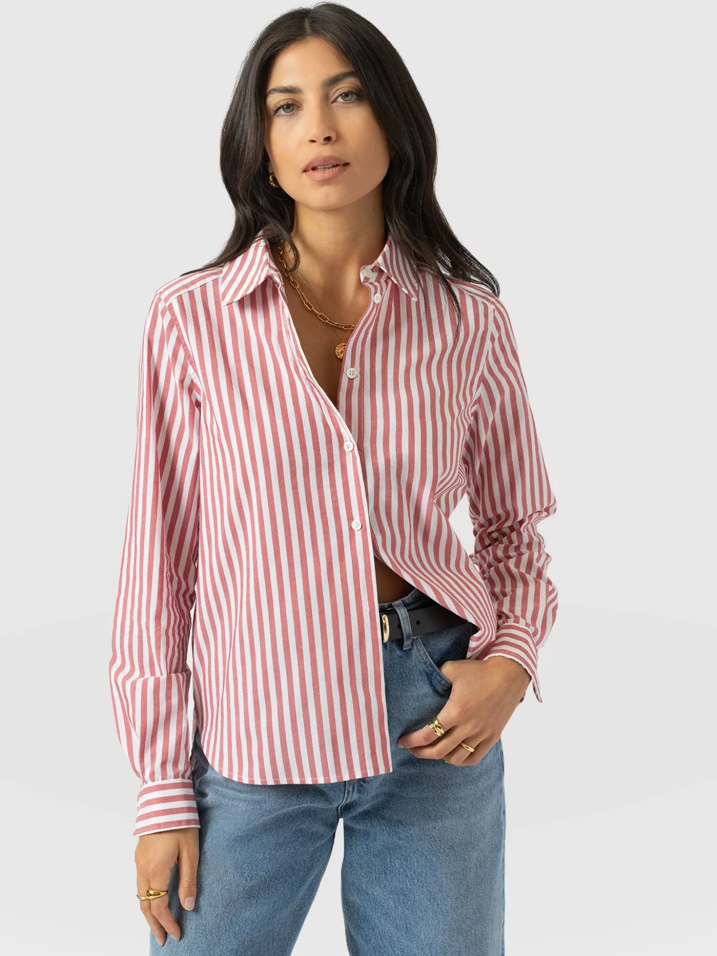 Anneliese Shirt - Red Stripe