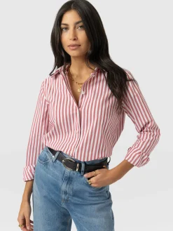Anneliese Shirt - Red Stripe