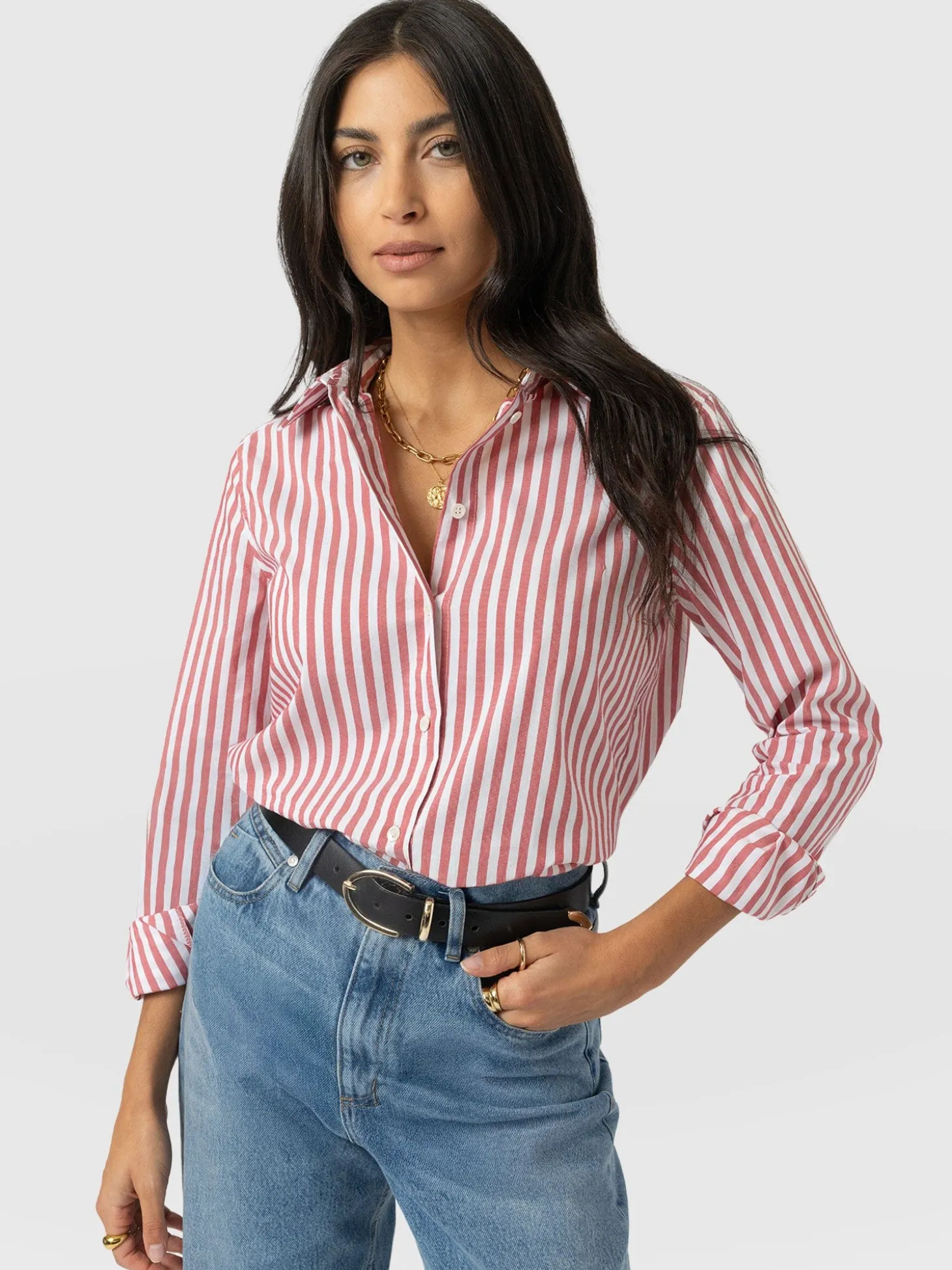 Anneliese Shirt - Red Stripe