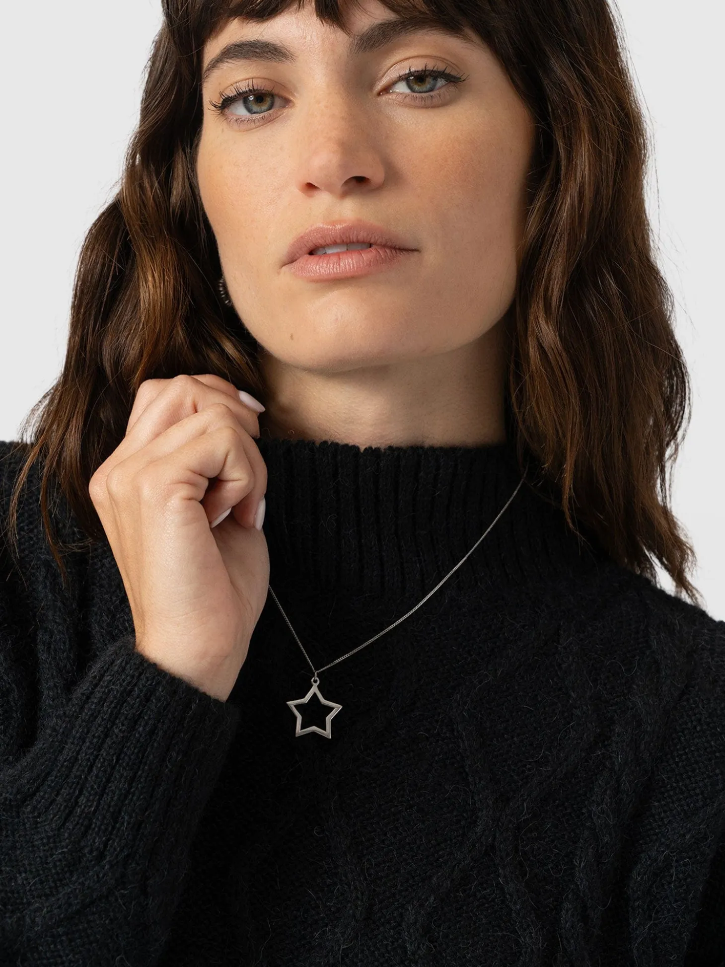 Arden Mock Shirt Sweater - Black