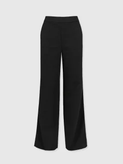 Arden Wide Leg Pant - Black Boucle