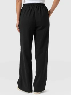 Arden Wide Leg Pant - Black Boucle