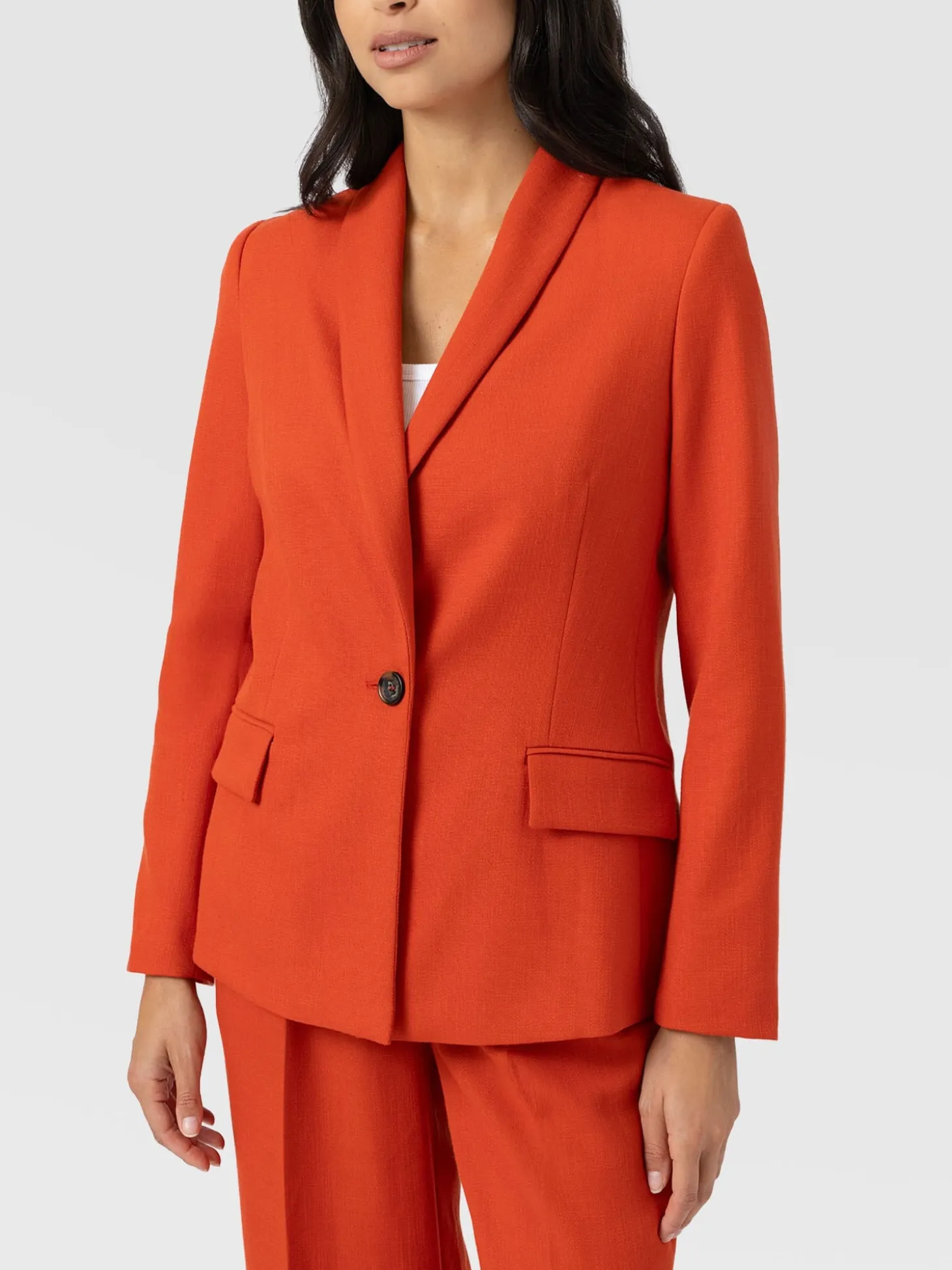 Argent Blazer - Burnt Orange