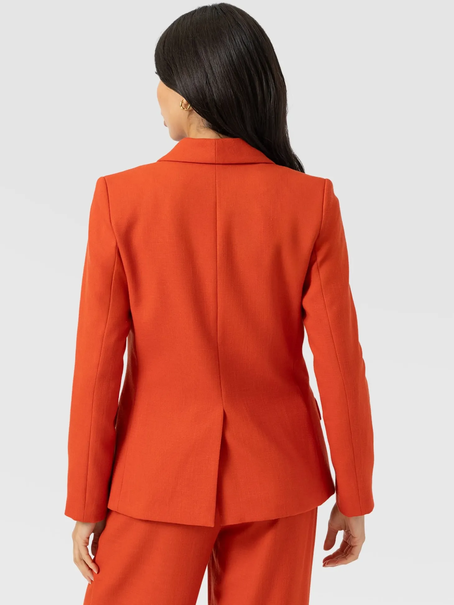 Argent Blazer - Burnt Orange