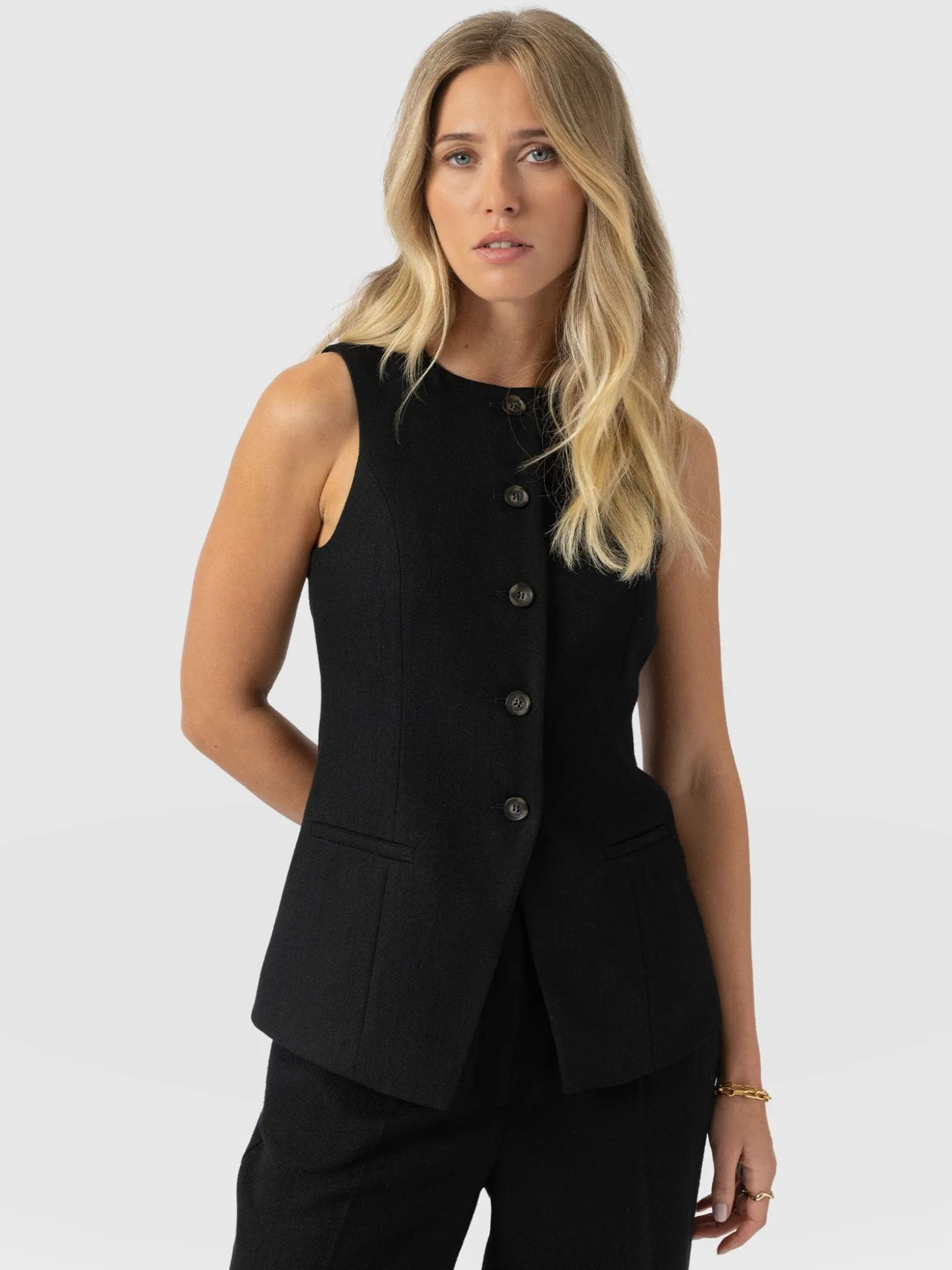 Argent Waistcoat - Black