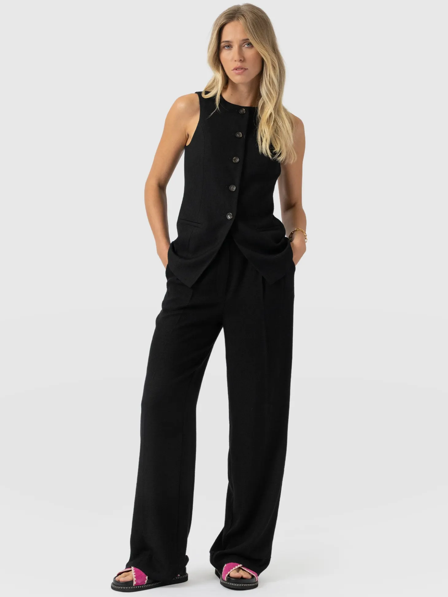 Argent Waistcoat - Black