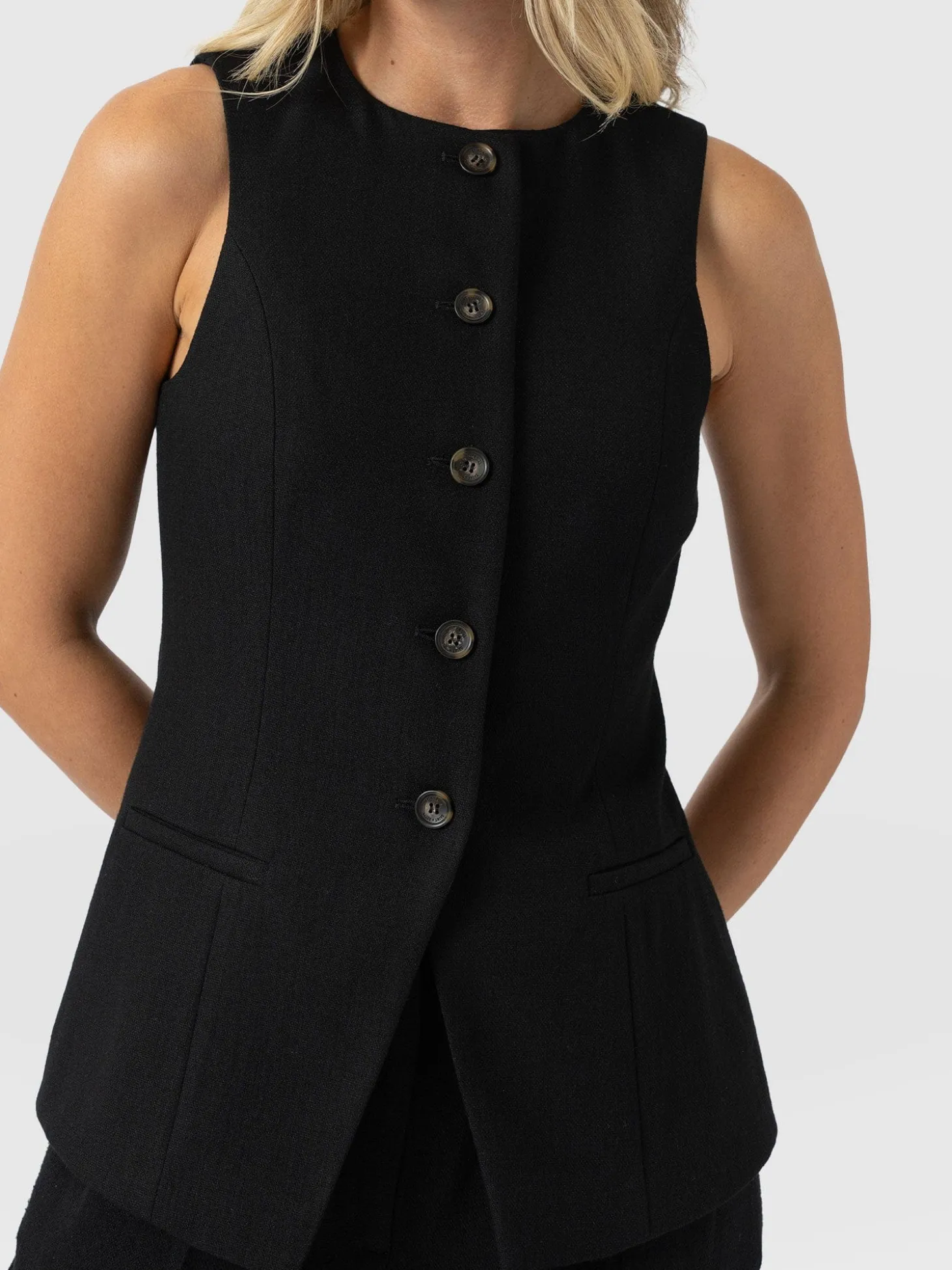 Argent Waistcoat - Black