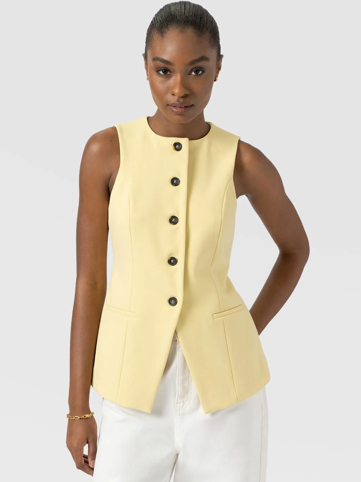 Argent Waistcoat - Butter Yellow
