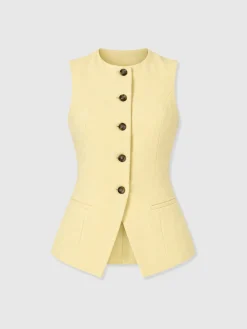 Argent Waistcoat - Butter Yellow