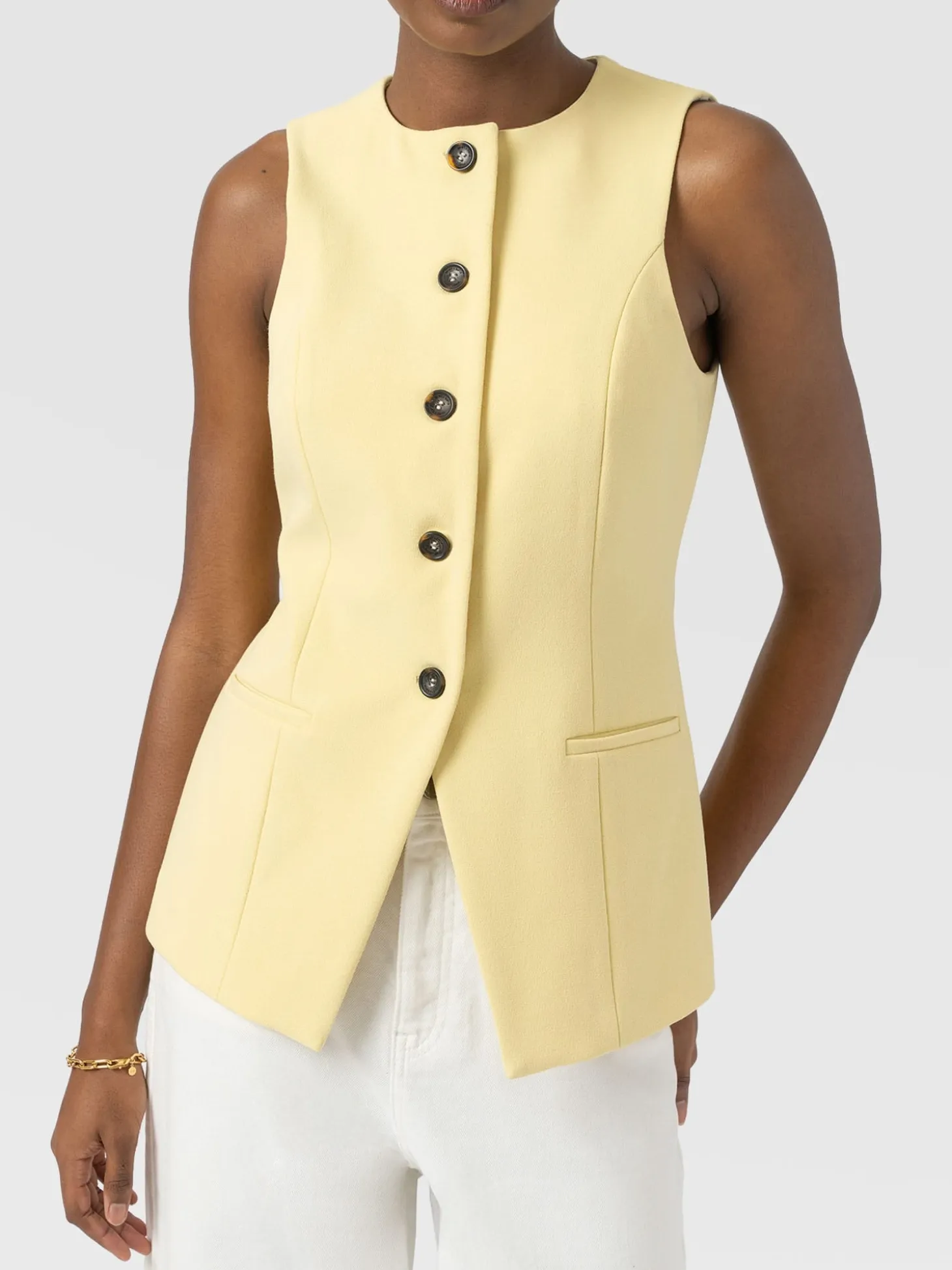 Argent Waistcoat - Butter Yellow