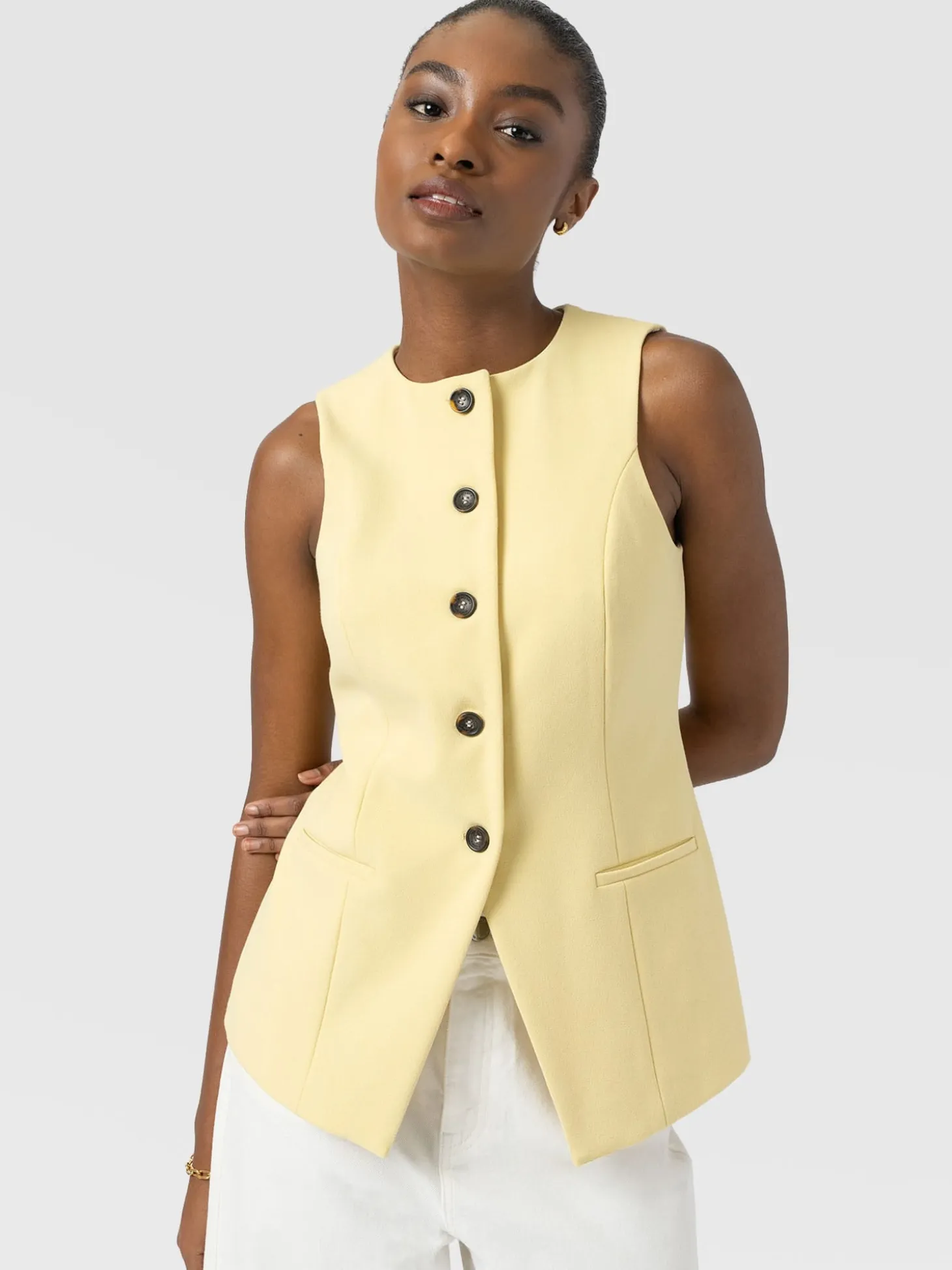 Argent Waistcoat - Butter Yellow