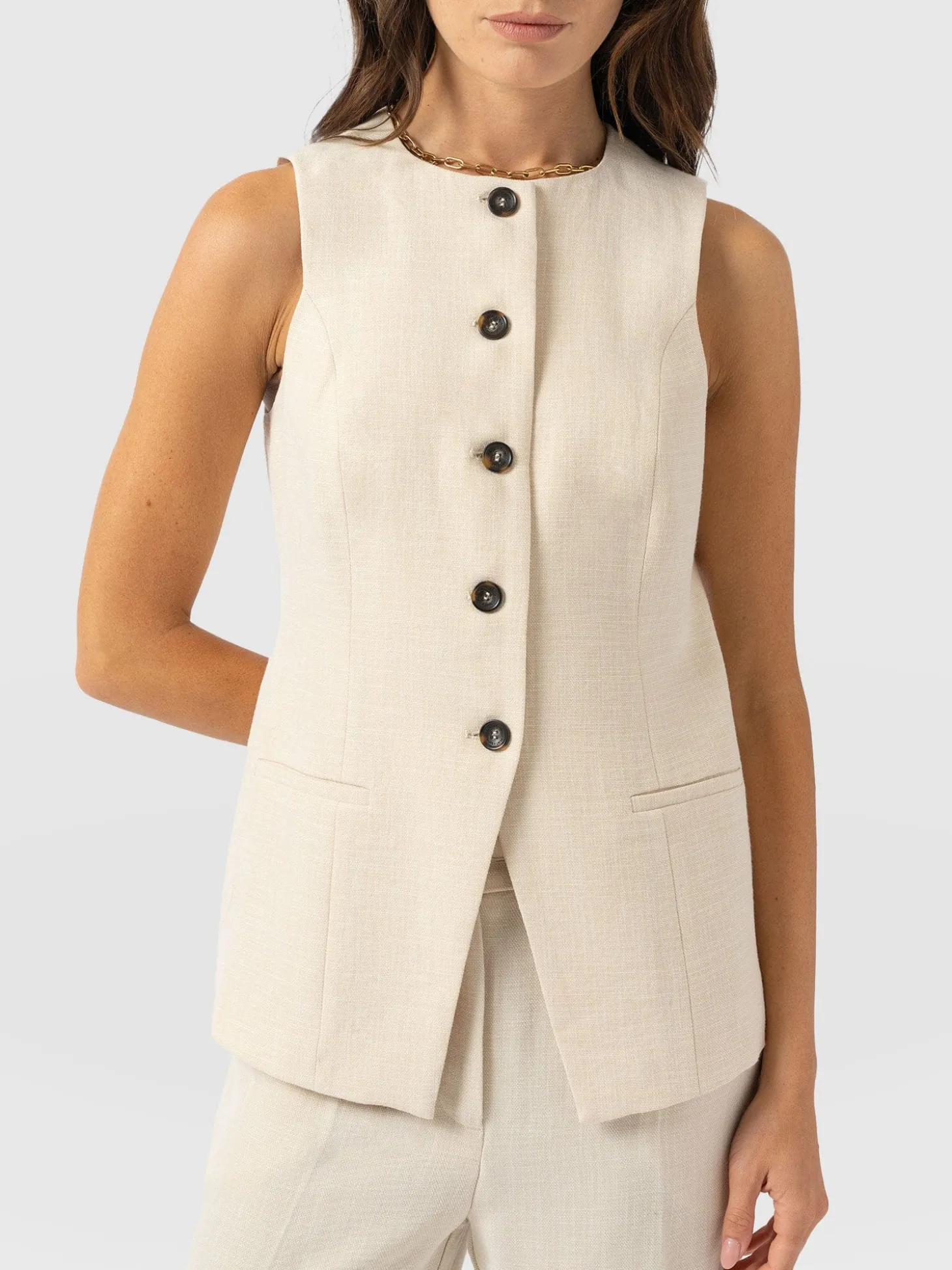 Argent Waistcoat - Cream