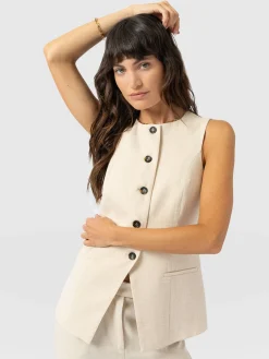 Argent Waistcoat - Cream