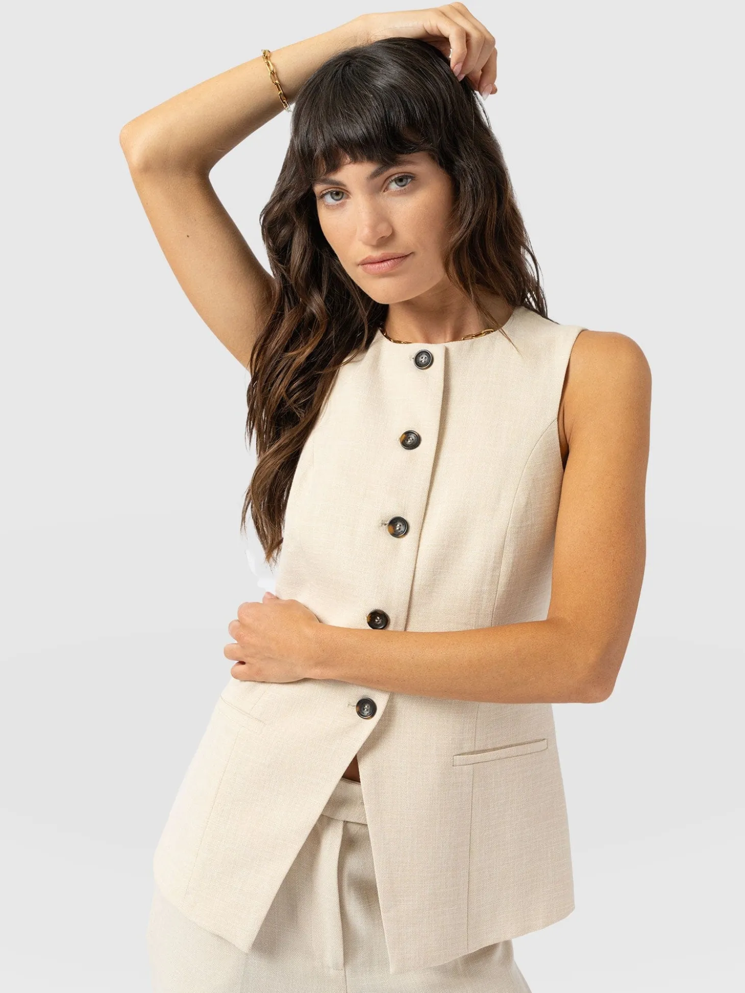 Argent Waistcoat - Cream