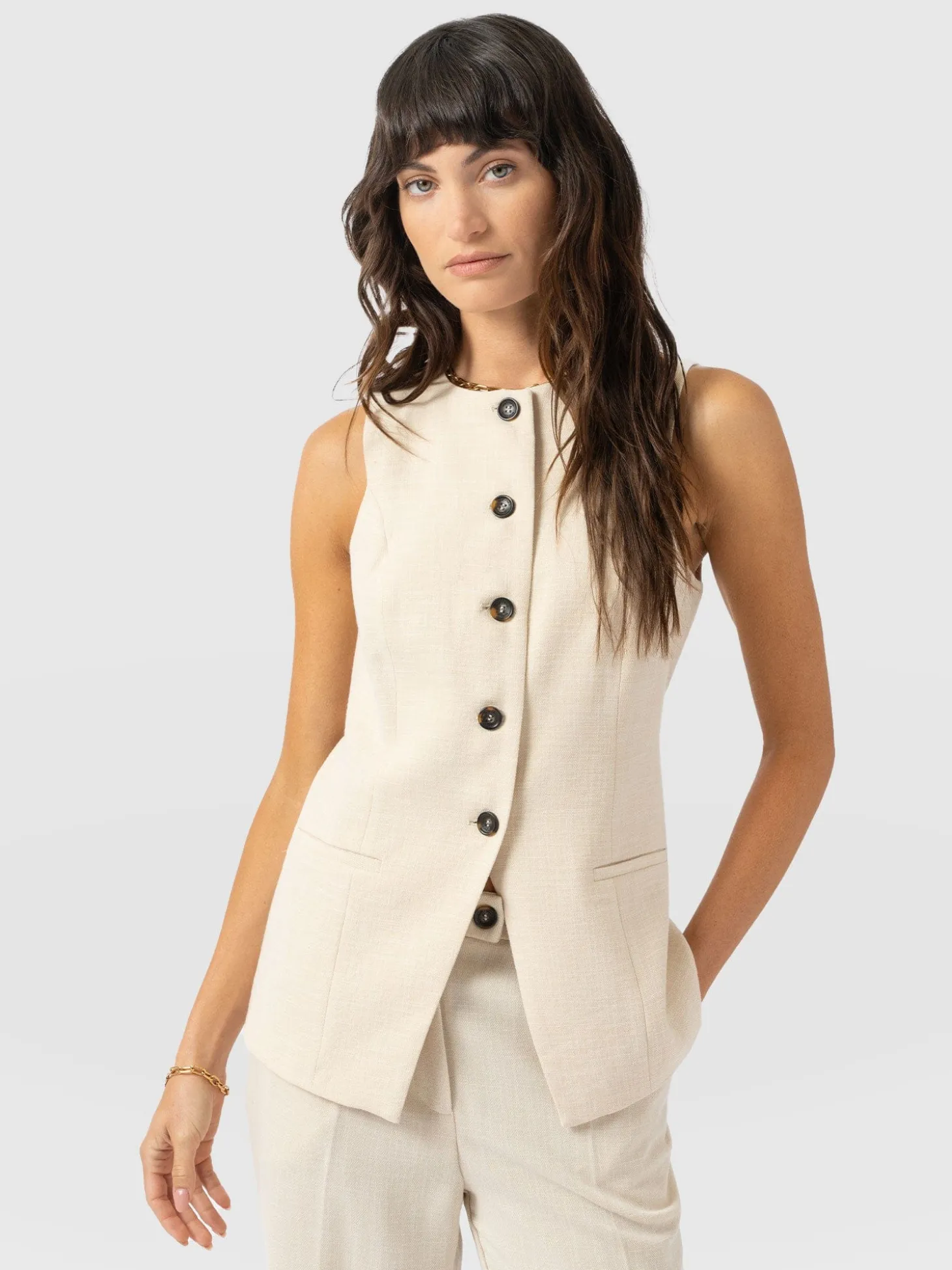 Argent Waistcoat - Cream