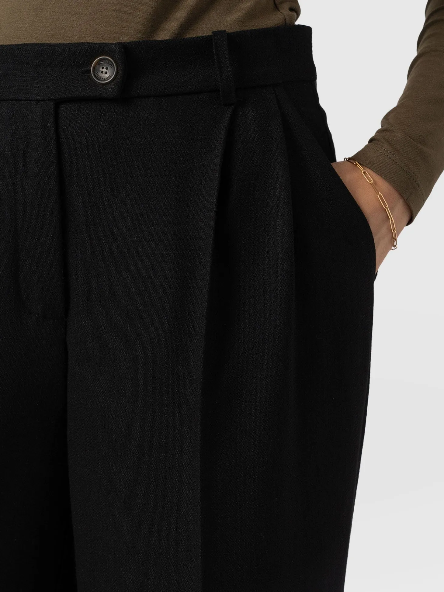 Argent Wide Leg Pant - Black