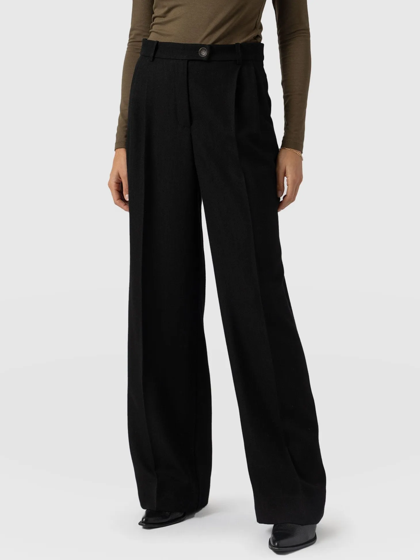 Argent Wide Leg Pant - Black