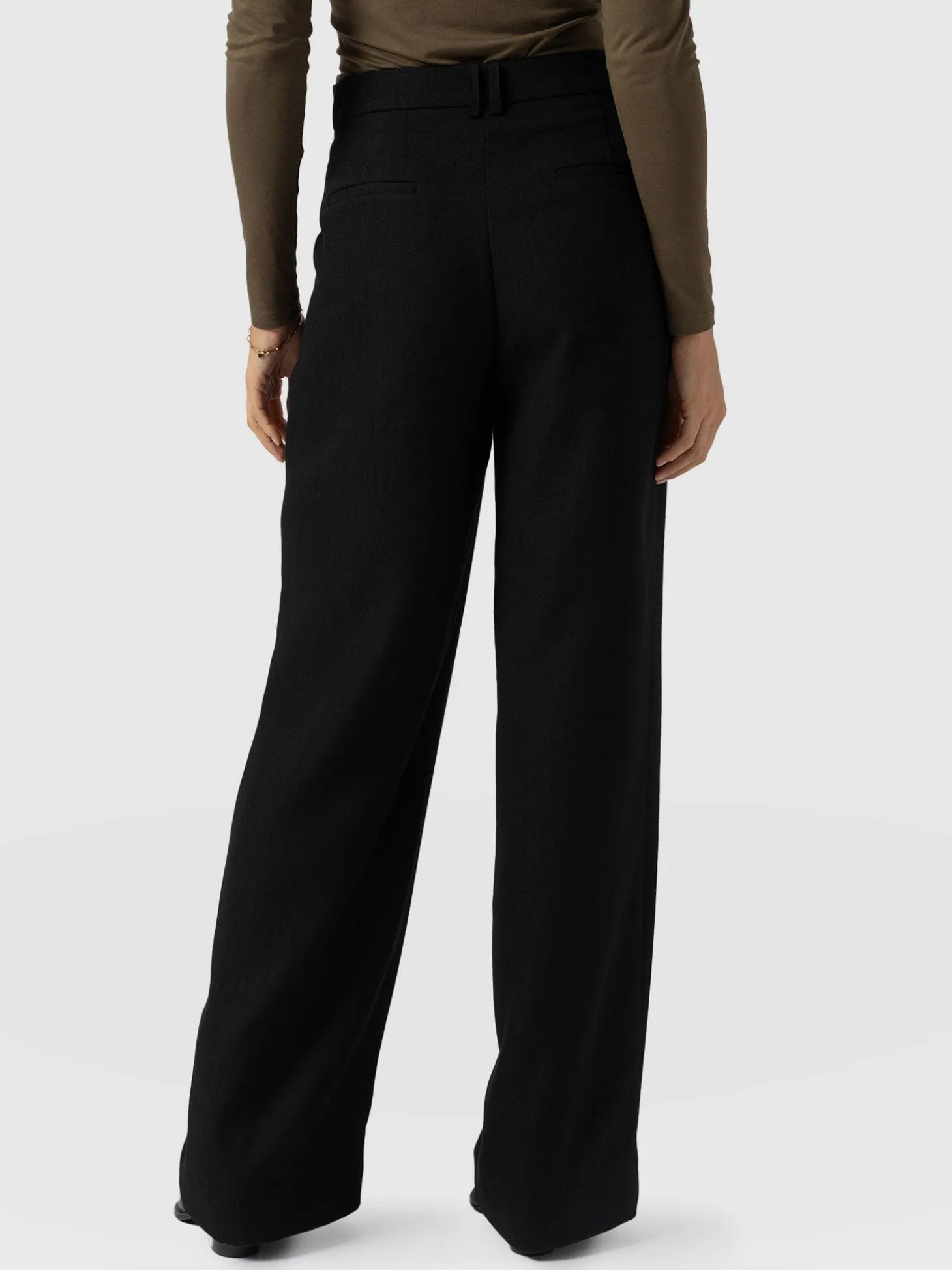 Argent Wide Leg Pant - Black