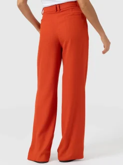 Argent Wide Leg Pant - Burnt Orange