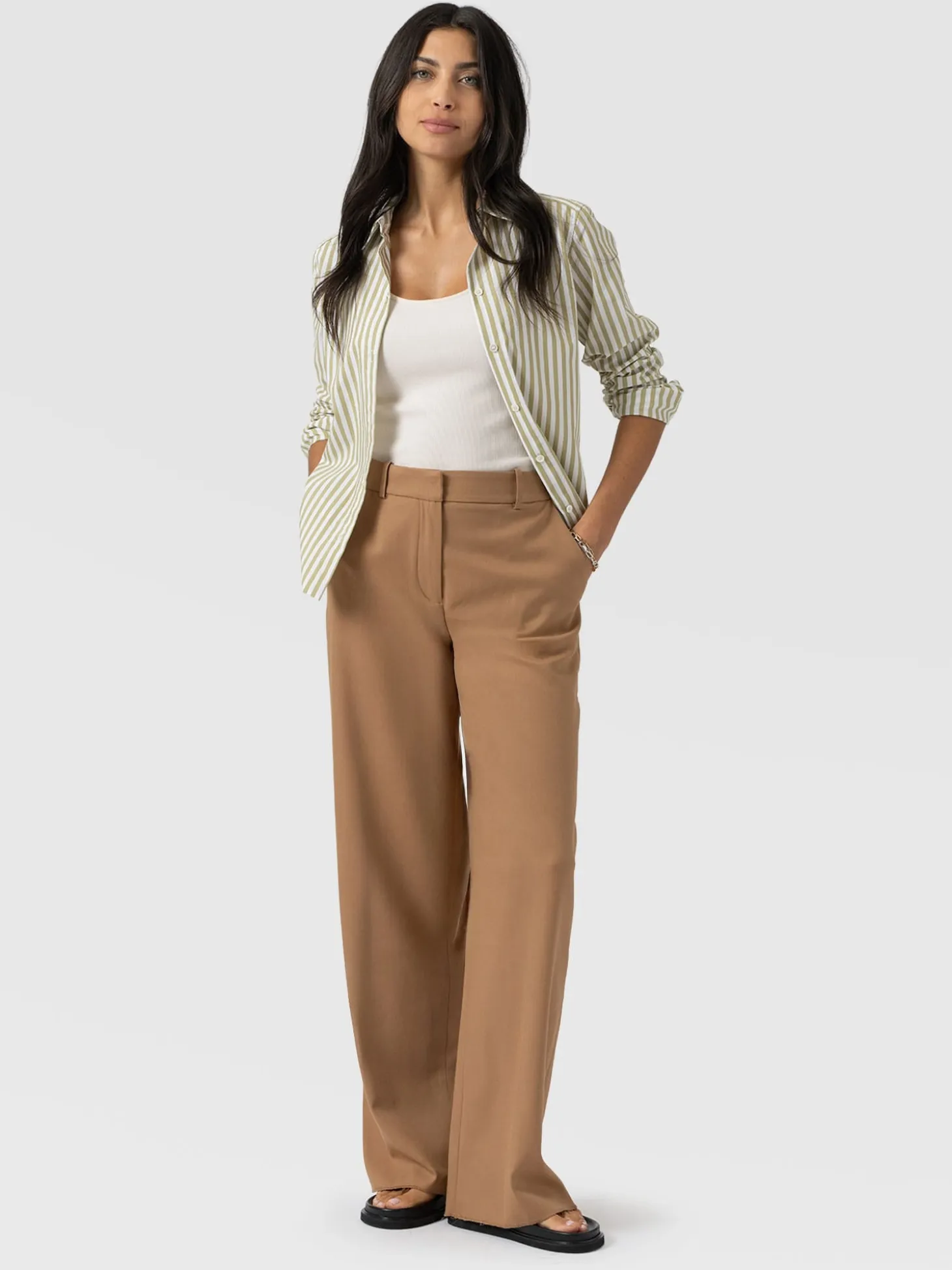 Argent Wide Leg Pant - Camel