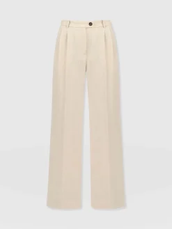 Argent Wide Leg Pant - Cream