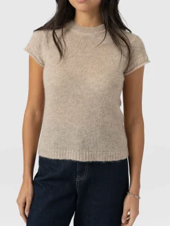 Ariella Baby Tee - Beige