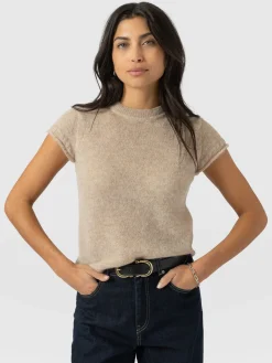Ariella Baby Tee - Beige