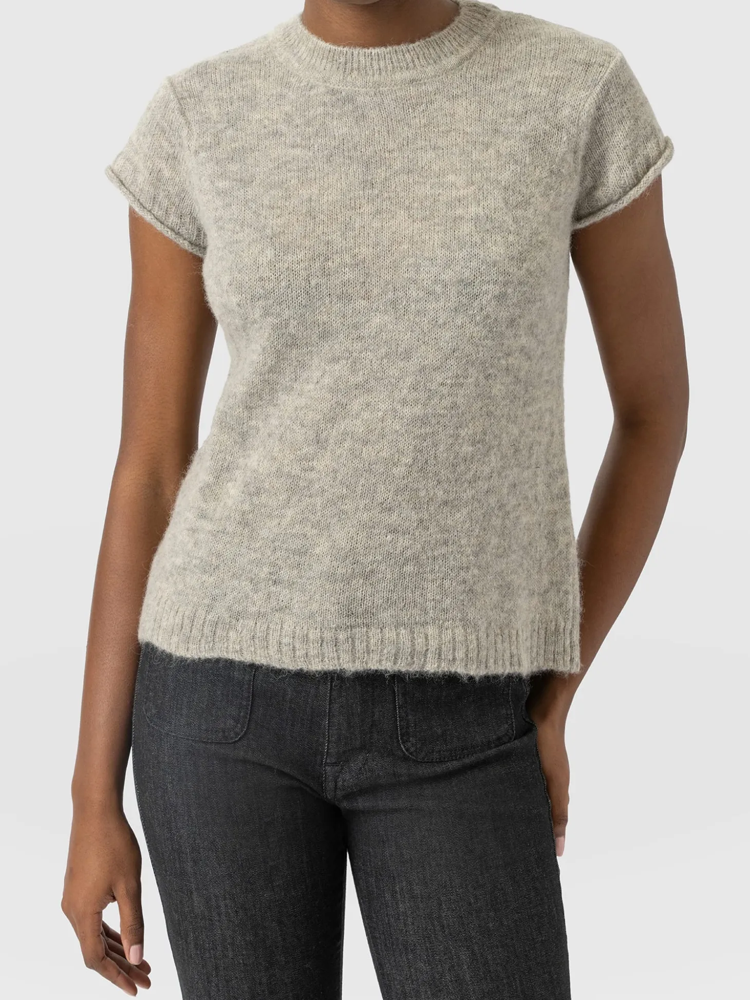 Ariella Baby Tee - Grey
