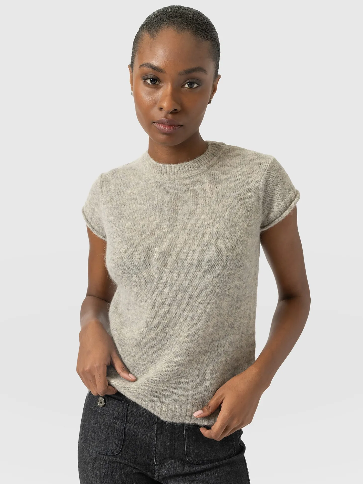 Ariella Baby Tee - Grey