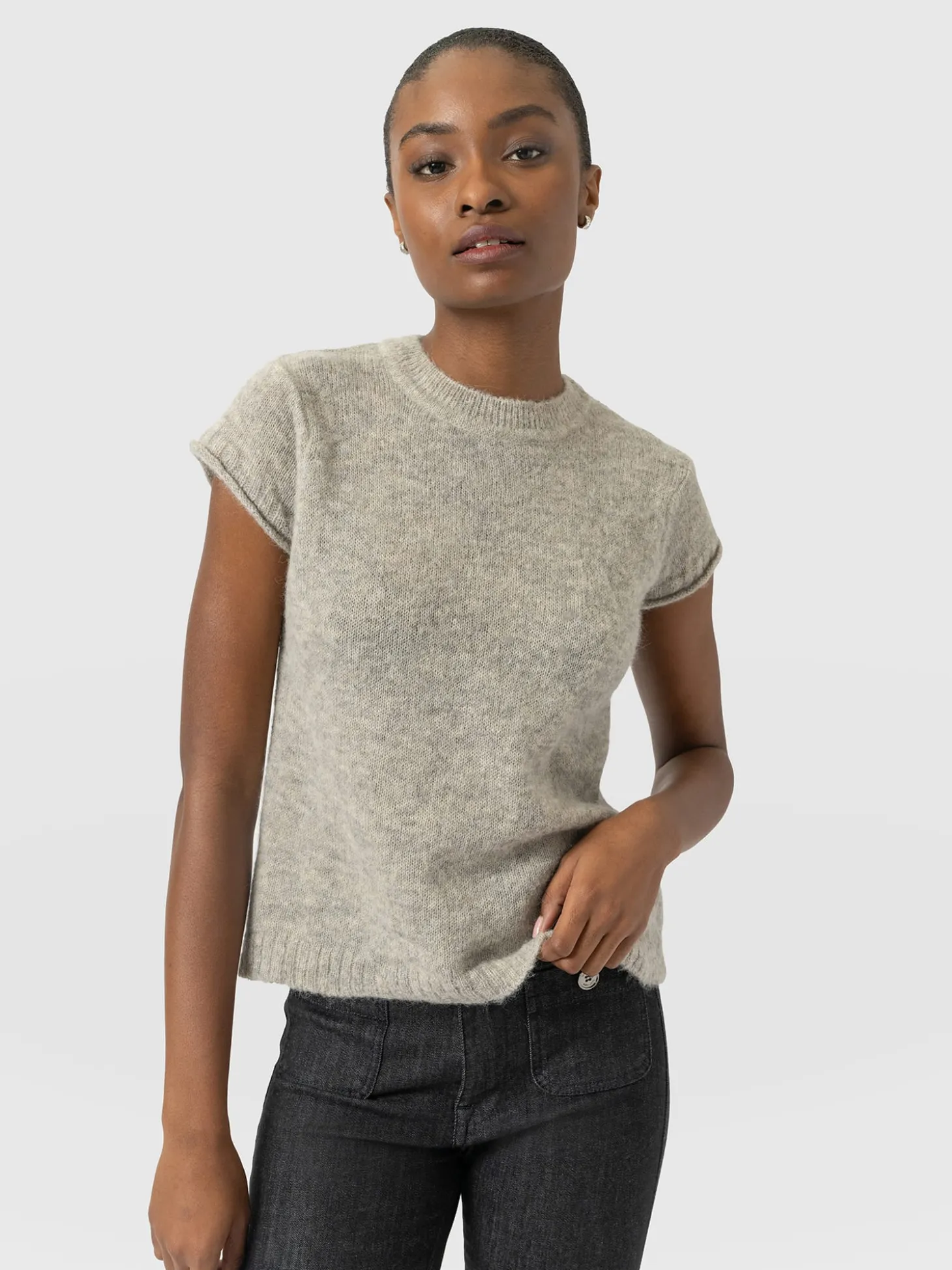 Ariella Baby Tee - Grey