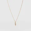 Astral Lightning Charm Necklace - Gold