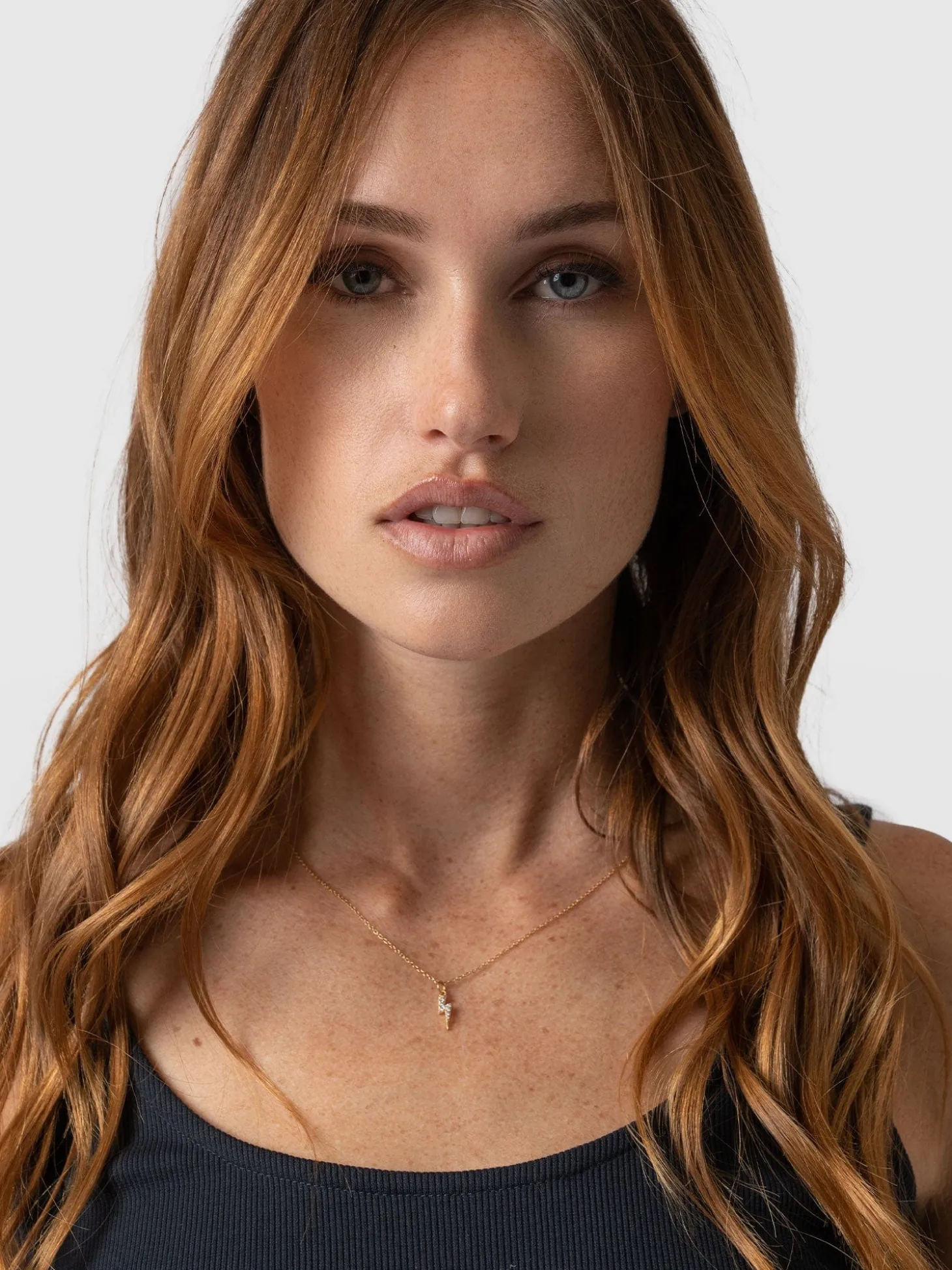 Astral Lightning Charm Necklace - Gold