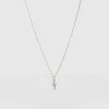 Astral Lightning Charm Necklace - Silver