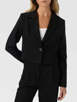 Astrid Cropped Blazer - Black