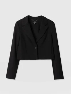 Astrid Cropped Blazer - Black
