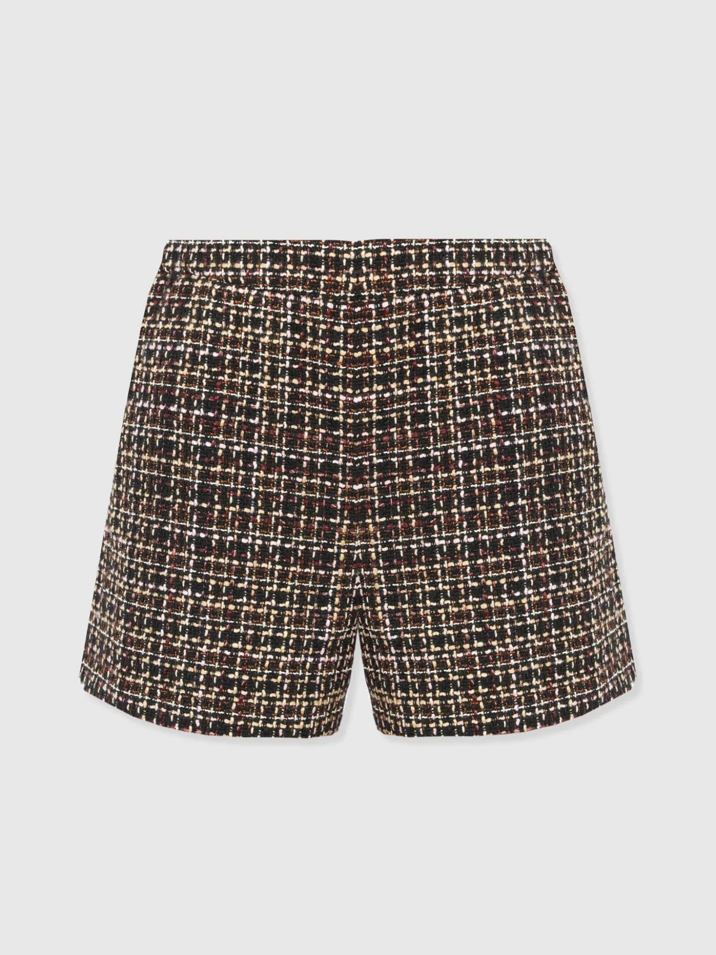Astrid Short - Black/Burgundy/Gold Boucle