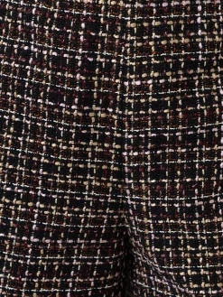 Astrid Short - Black/Burgundy/Gold Boucle