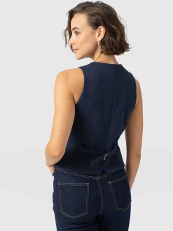 Astrid Waistcoat - Navy