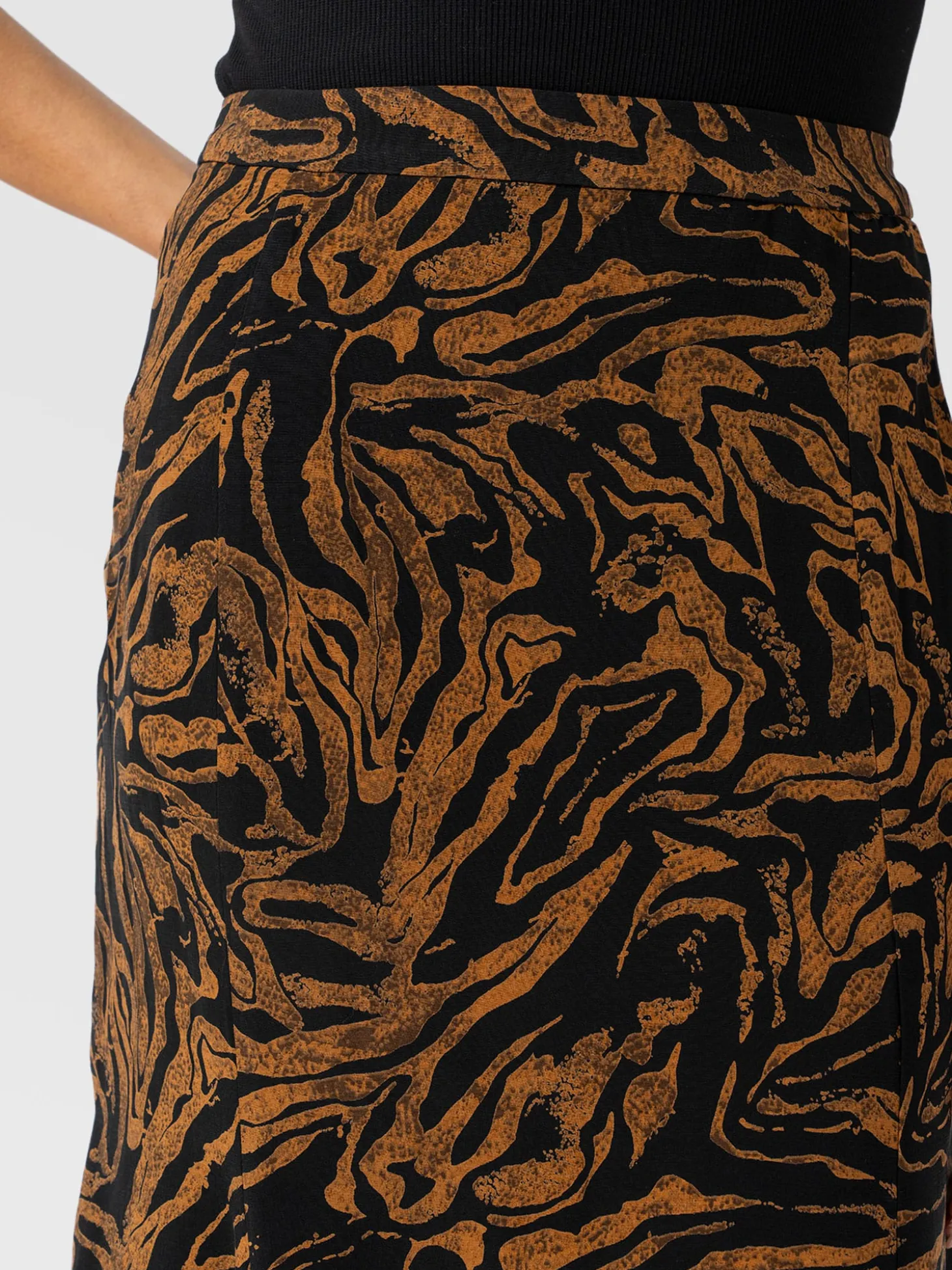 Audrey Skirt - Brown Zebra