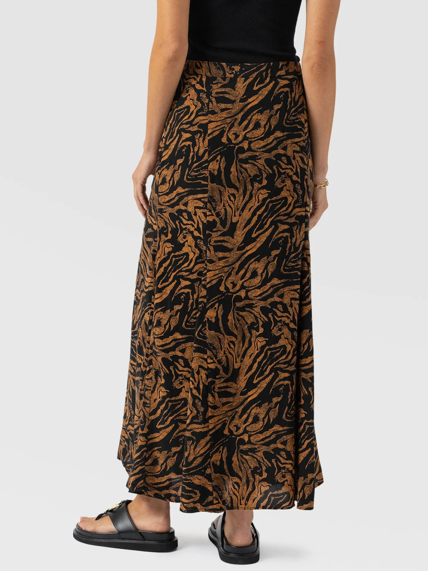 Audrey Skirt - Brown Zebra
