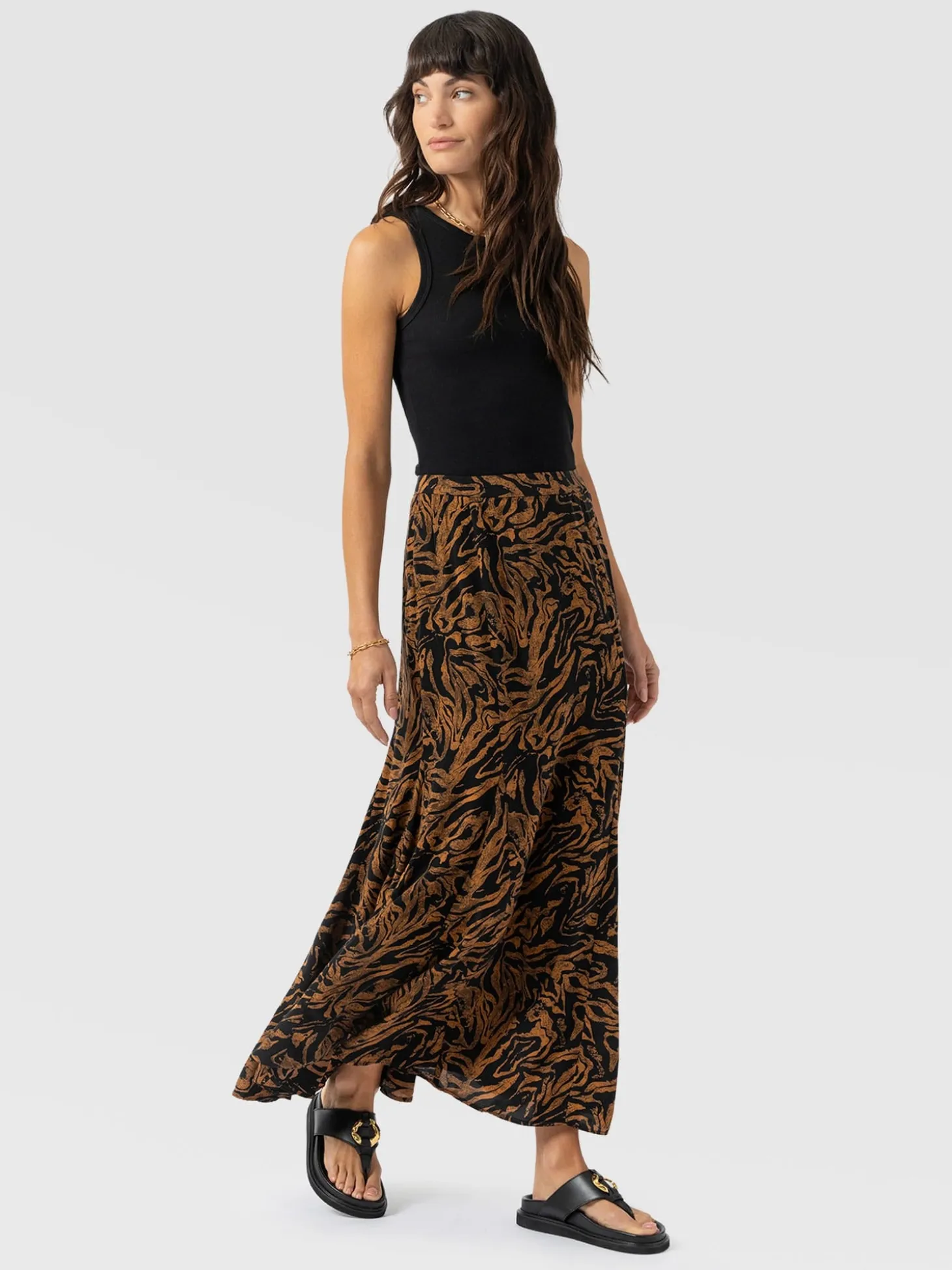 Audrey Skirt - Brown Zebra